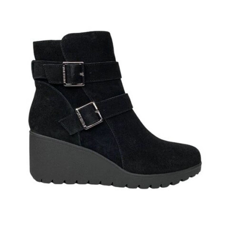 Giani Bernini Sashaa Memory Foam Booties Black Suede Size 7.5 M